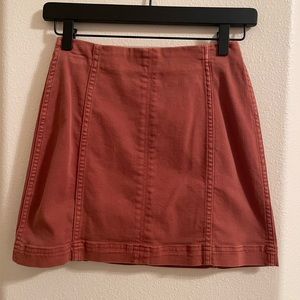 Stretchy skirt from Target. Maroon color